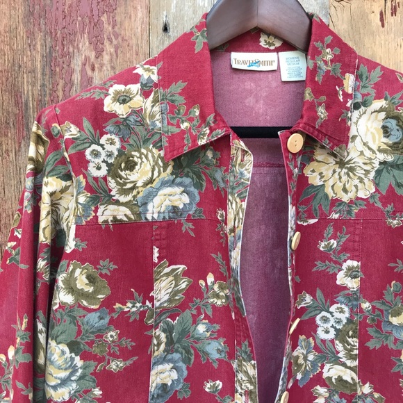 TravelSmith Jackets & Blazers - TravelSmith Floral Jacket M